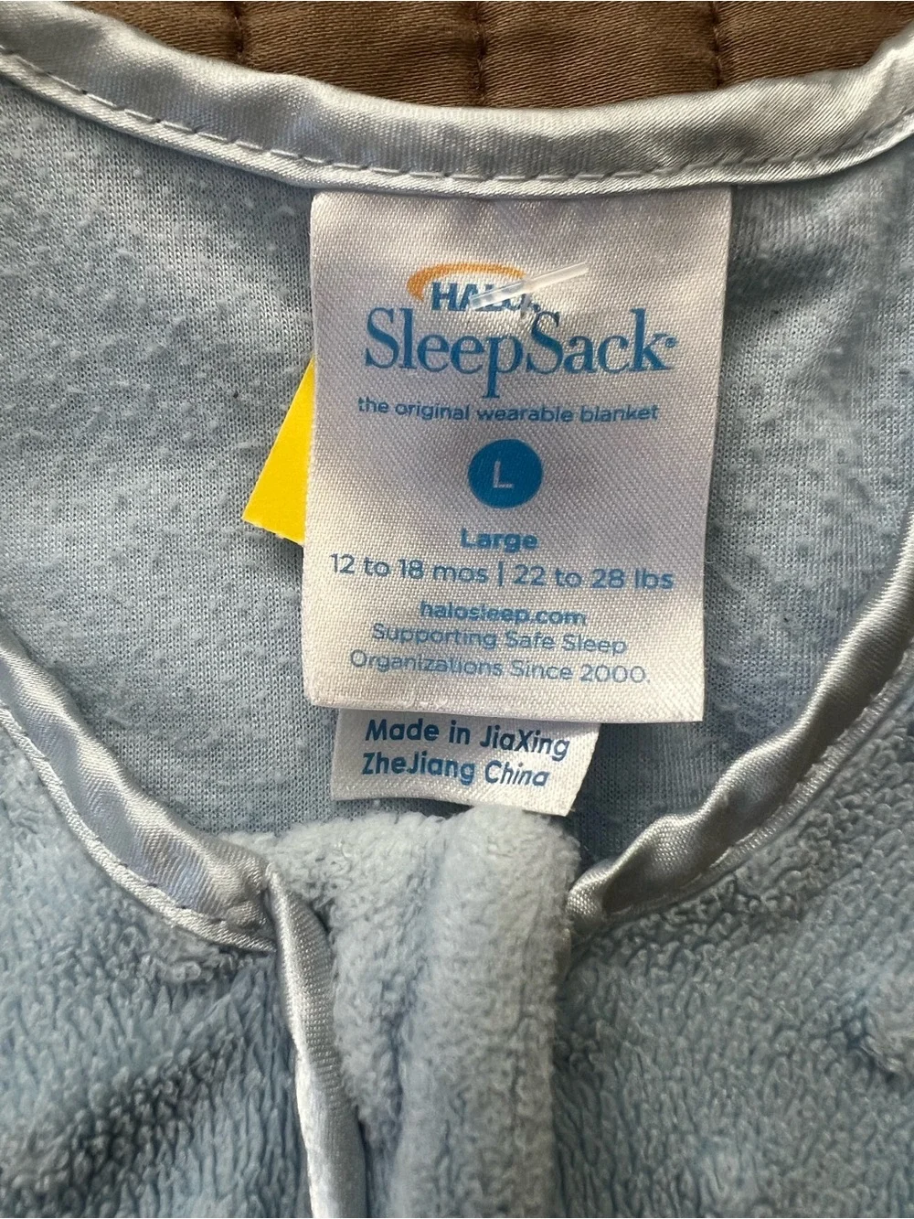 Halo SleepSack Plush Dot Blue Large 12-18M